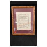 12"X 15" Wedding Prayer Calligraphy