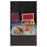 Lot Of Jewelry Music Box & More