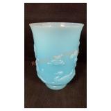 7 1/2" Ice Blue Vase