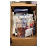 Box Lot Of Crafting Items Stencils & More