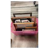 Tote Lot Of Picture Frames & More