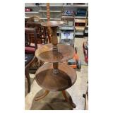 Antique 3-Tier Serving Table