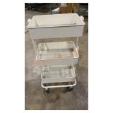 3-Tier Metal Rolling Cart