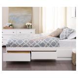 Queen Size Platform Storage Bed