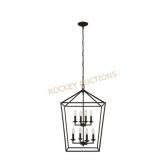 8-Light Caged Chandelier