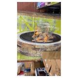 35" Cast Stone Fireplace