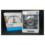 Shower Head and Towel Ring