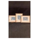 3-Framed Prints 8 1/4X 10 1/2