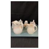 Tray Lot 7 Small Pitchers Creamers