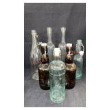 7 Various Bottles Some Ceramic Stprs