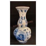 10 1/2" H Delft Vase