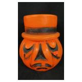 Pumpkin 2 Sided Head Halloween 9"H