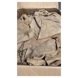 Large Box Of Burlap Pieces,Bags
