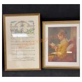 Pair Framed Prints 11"x17"largest