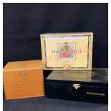 3 Wooden Cigar Boxes