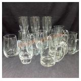 Tray Lot Miscellaneous Glasses & Mugs