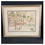 Pair Of Framed Watercolor 17"x22"largest