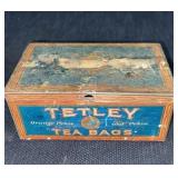 Tetley Tea Bags Tin 3 1/4"x 5 1/4"