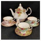 Royal Albert Tea Pot Cups & Saucers