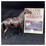 Frank Lloyd Wright & Horse Figure 12 1/2" Tall