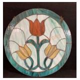 Leaded Glass Sun Catcher 16" D