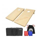 Natural Wood Cornhole