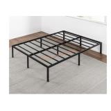 Full Size Platform Bed with Steel Slats