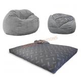 King Size Cordaroy Bean Bag/Mattress