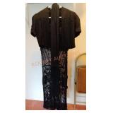 Black Lace Overlay Dress