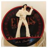 2 Lighted Elvis Collector Plates