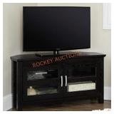 44" Corner Wood TV Console