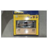 Irwin 3pc Straight Router Bit Set