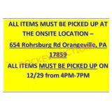 Auction Info - Please Read