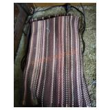 2 Brown Striped Rugs