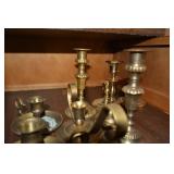 Various Brass Candle Holders