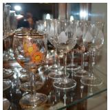 Stemmed Glass Pieces