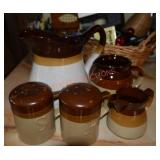 Pitcher, Creamer, Sugar, Salt & Pepper Shakers