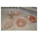 Pink Depression Glass Pieces