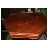 Octogone Shaped Wood Stand