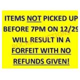 Do Not Bid If You Cant Pick Up