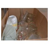 Glass Chimneys And Shade