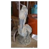 Cement Pelican Yard Ornament