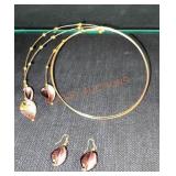 Myrano Glass , Italy Necklace & Earrings