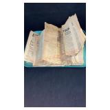 Tray Lot Of Old Newspapers 36,45,72