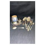 Lot Of Silverplate 1 Sterling Spoon