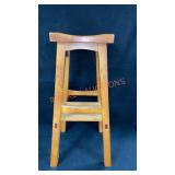 Wood Bar Stool Approx 30"High