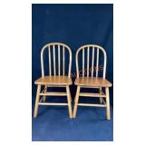 Pair 28"High Childrens Chairs