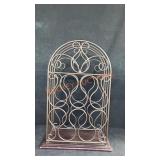 Metal & Wood Wine Rack 14"x23 1/2"