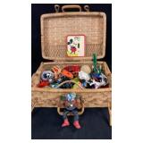 Basket Of Figures Toys & More
