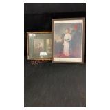 2 Framed Pictures 10"X 18"